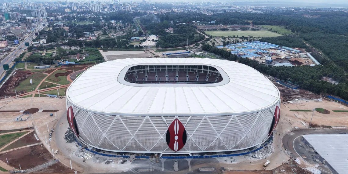 Aerial view of the Talanta (Raila Odinga International) Stadium in Nairobi