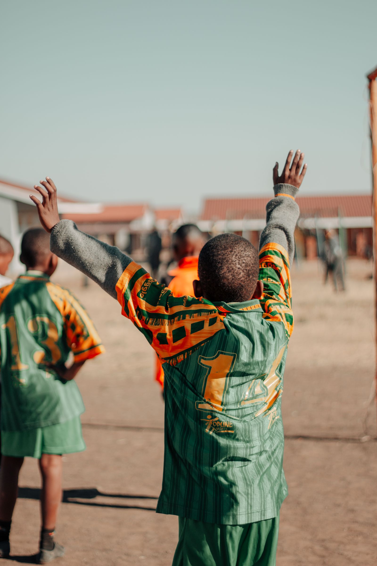 A young RTS footballer on the pitch
