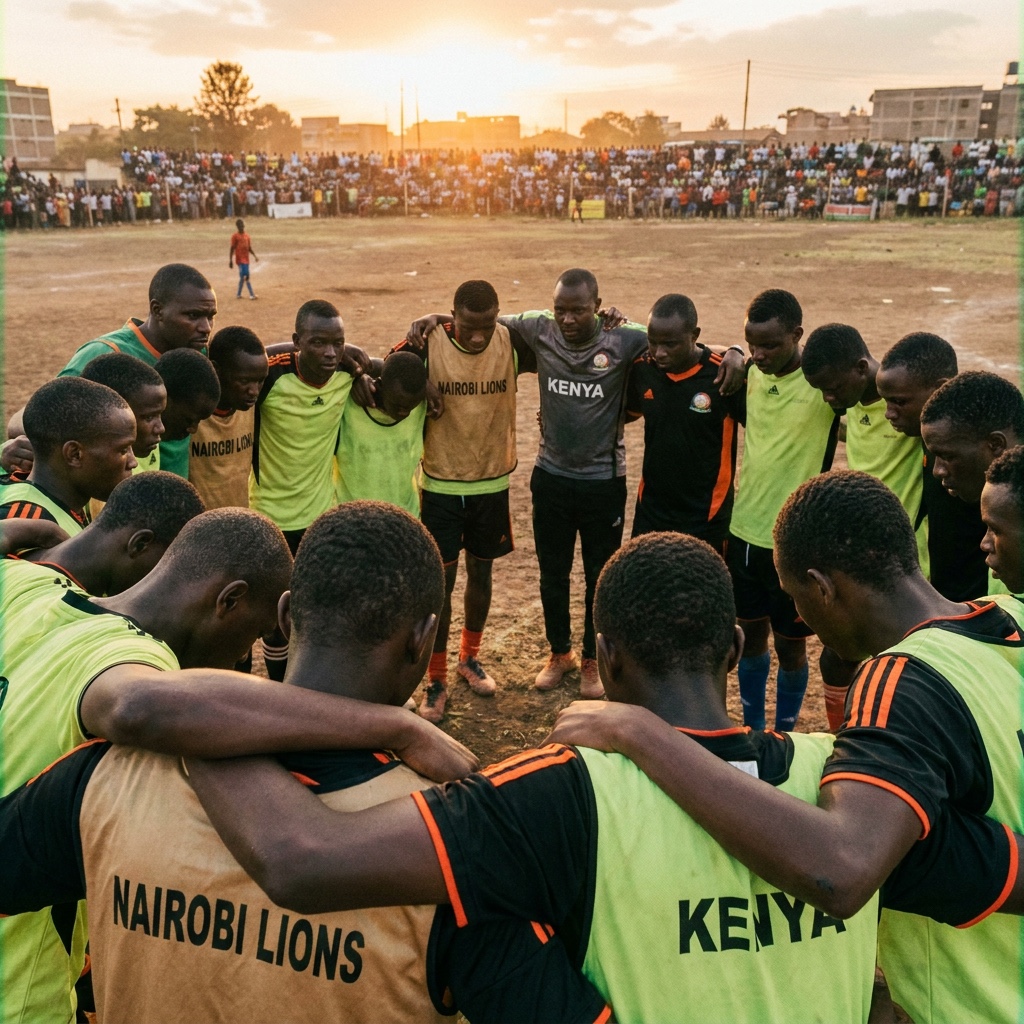 A Raila Talanta Search team and coaches together